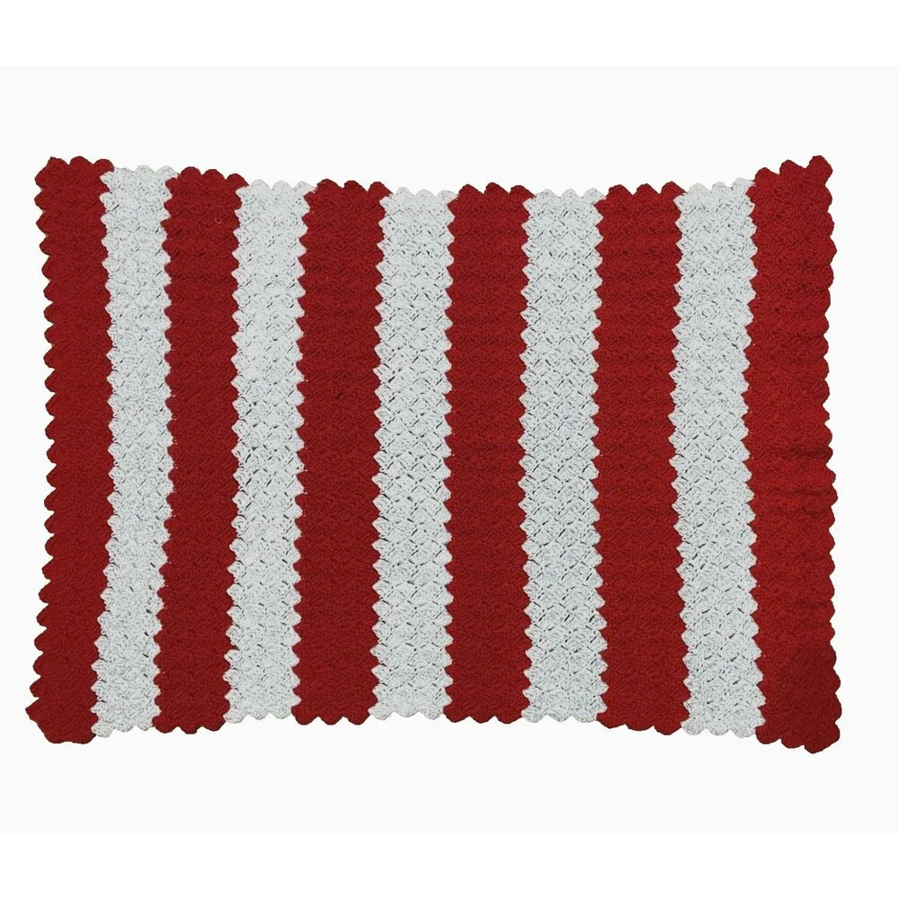Handmade crochet striped